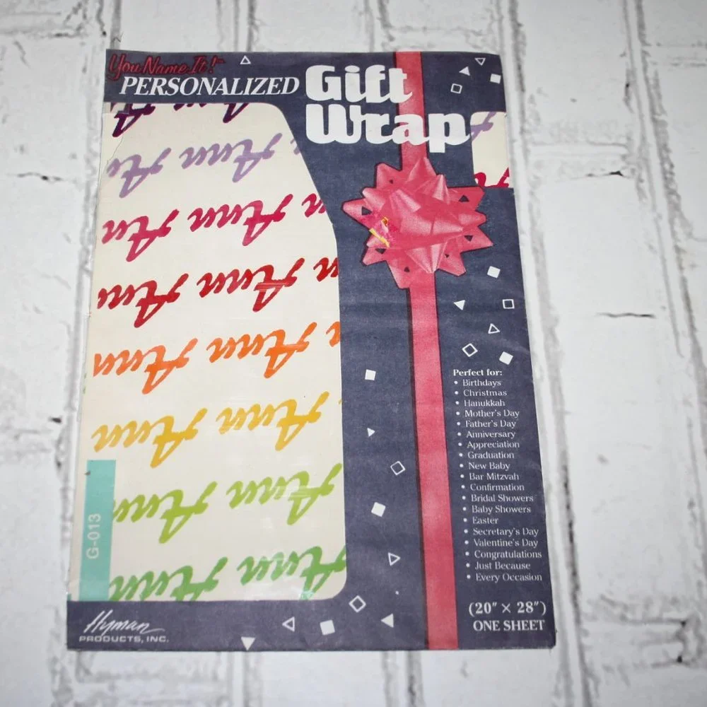 Vintage ANN Gift wrap 20